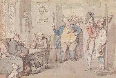Rekrutteringsofficeren af Thomas Rowlandson